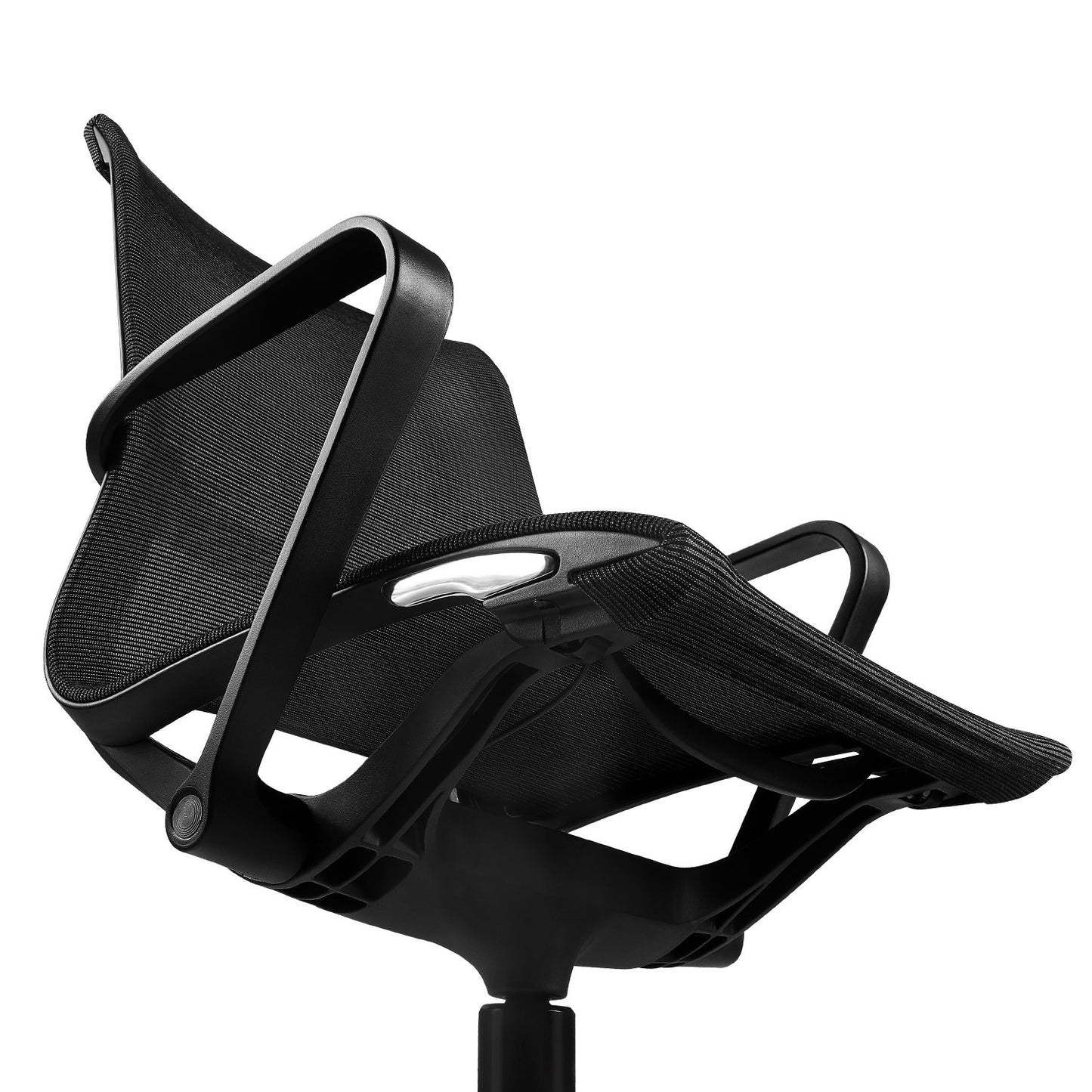 Ergonomic Drafting Chair | with Sports Spine and Foot Carrier | Breathable Mesh Fabric | Black Nylon Frame with Standard Carpet Casters