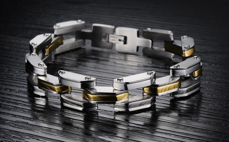 Heavy Tech Stainless Steel Men's Bracelet - Florence Scovel - 7