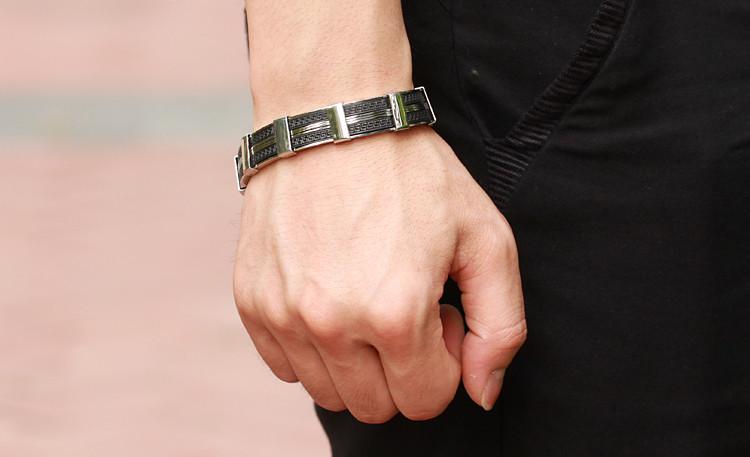 Dark Maze Stainless Steel Men's Bracelet - Florence Scovel - 8