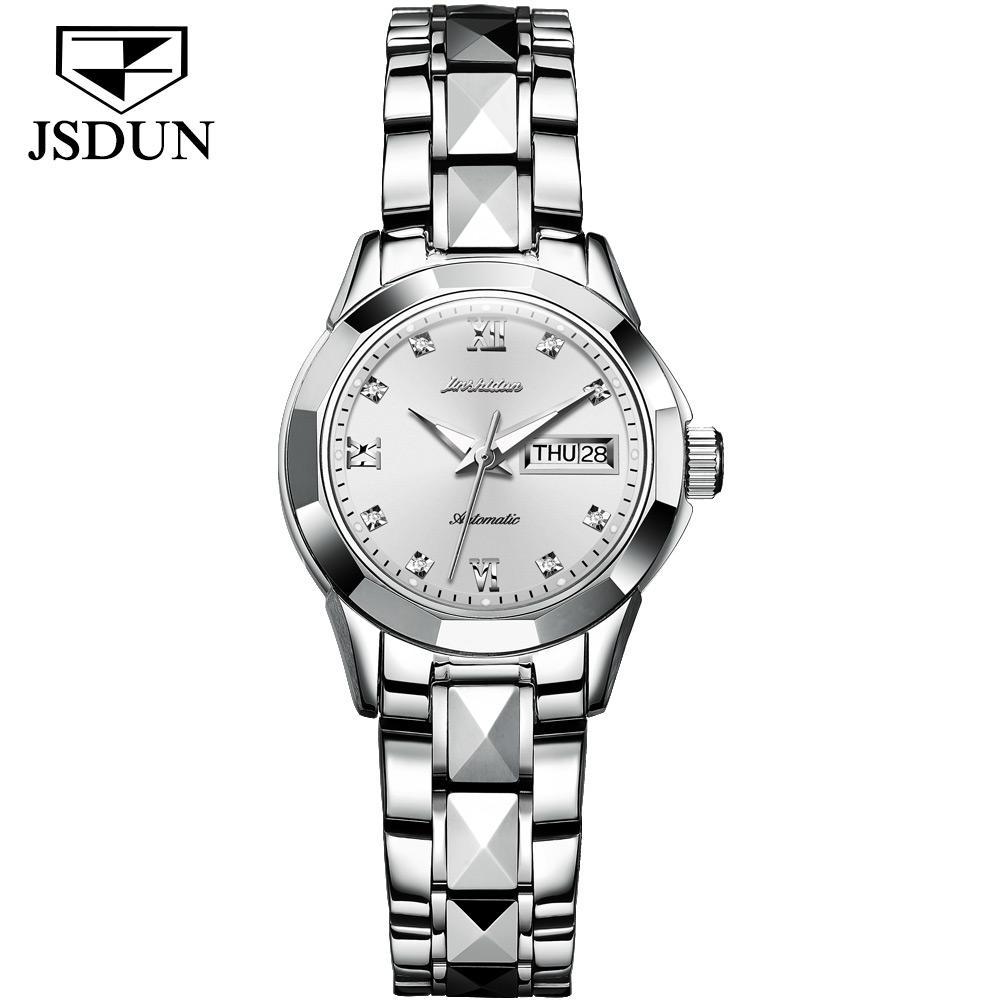 Tungsten Steel Waterproof Automatic Mechanical Business Men's And Women's Watches