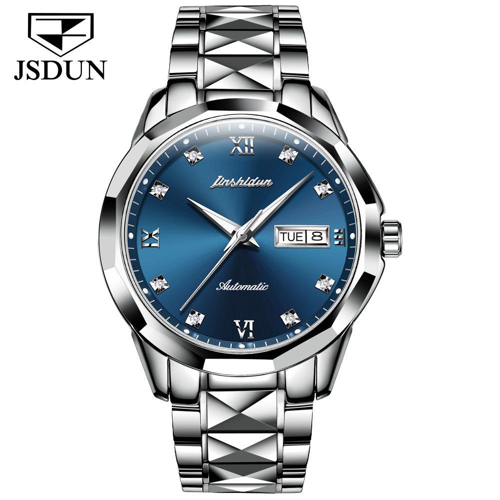 Tungsten Steel Waterproof Automatic Mechanical Business Men's And Women's Watches