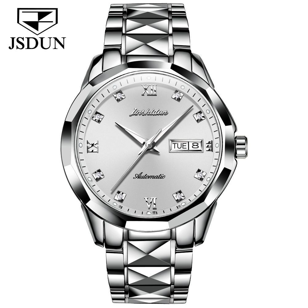 Tungsten Steel Waterproof Automatic Mechanical Business Men's And Women's Watches