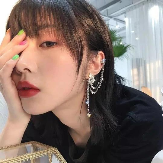 Fashion Star Cuff Earring Chain