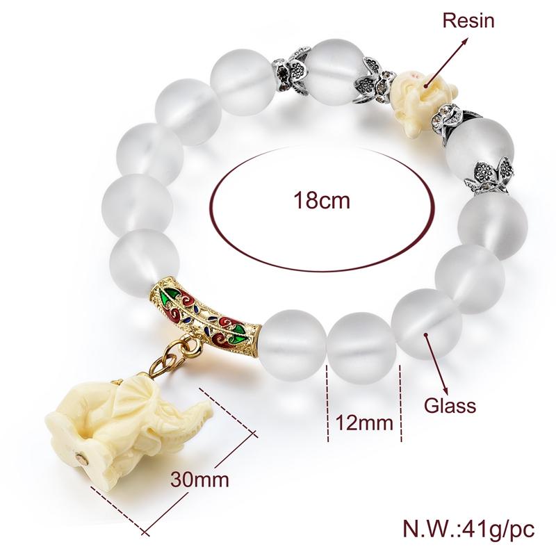Lucky Elephant Beaded Bracelet