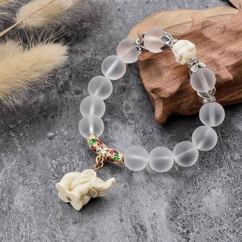 Lucky Elephant Beaded Bracelet