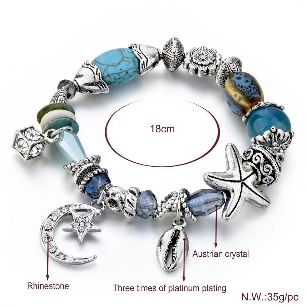 Nautical Nights Beaded Bracelet