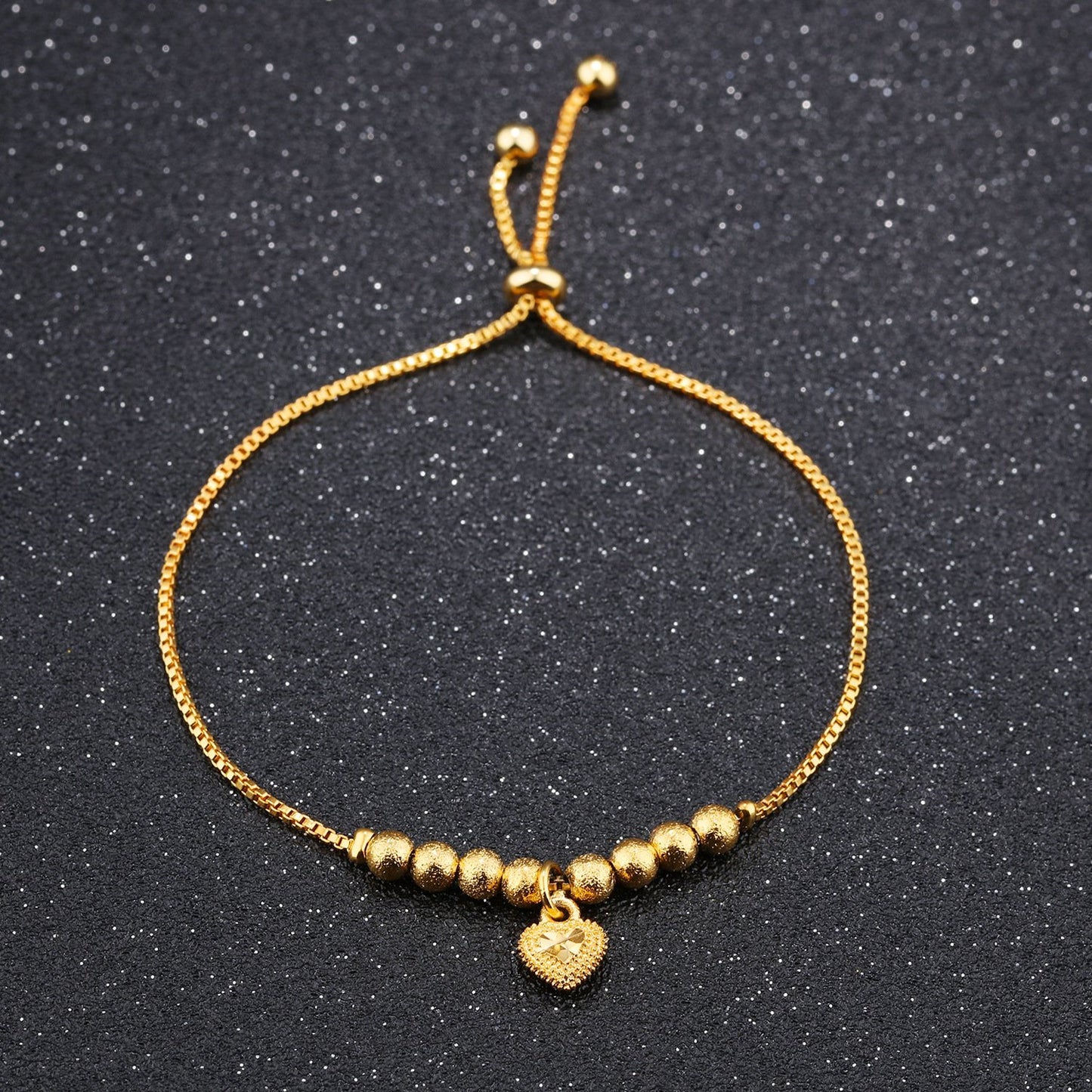 Heart of Gold Adjustable Bracelet
