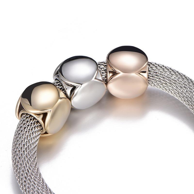 Cube Charms Metal Bracelet