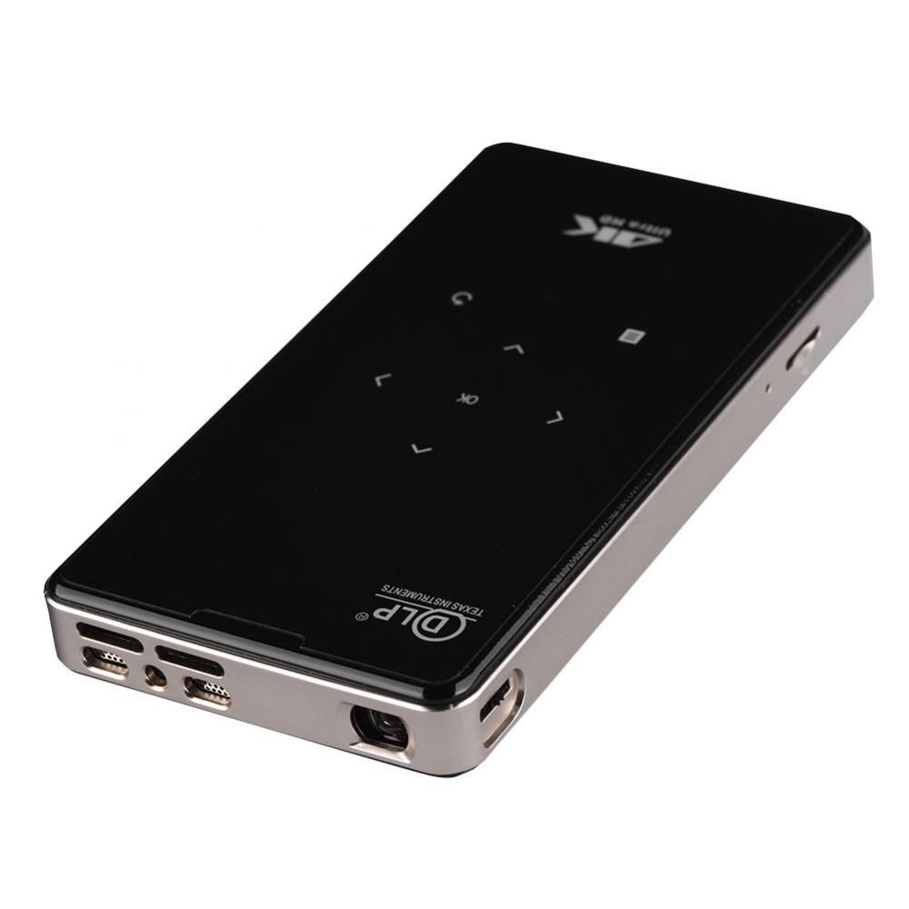 4K DLP Micro Projector 2.4G WiFi 1000:1 Phone Control Video Projector