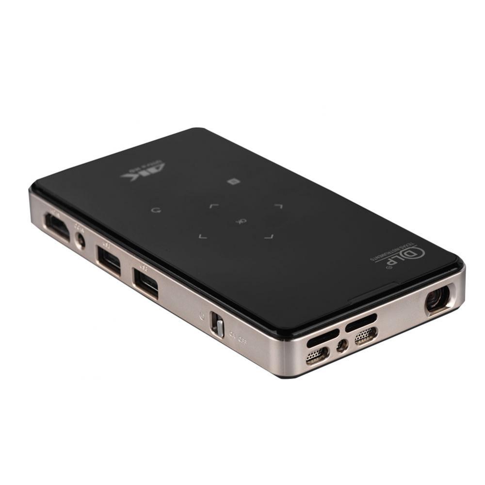 4K DLP Micro Projector 2.4G WiFi 1000:1 Phone Control Video Projector