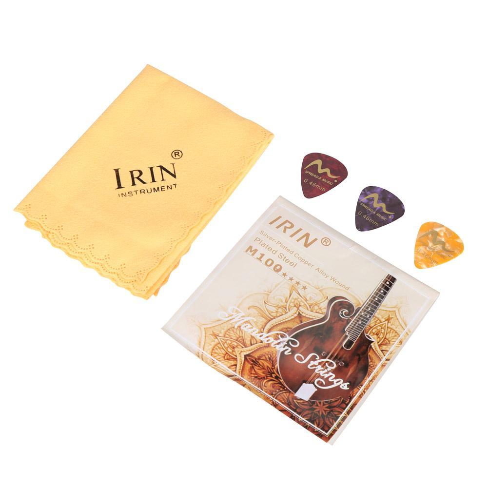 IRIN Wooden Classic Mandolin 8 String Guitar with Carry Storage Bag