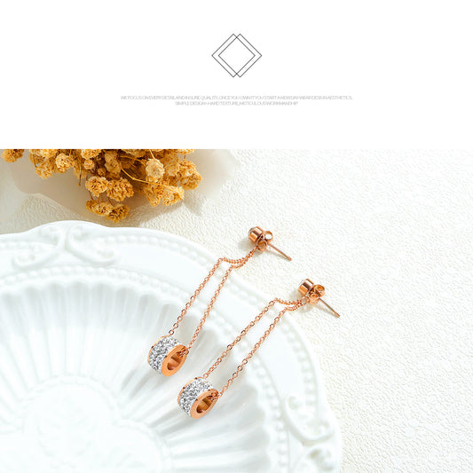 All-match temperament ins diamond earrings