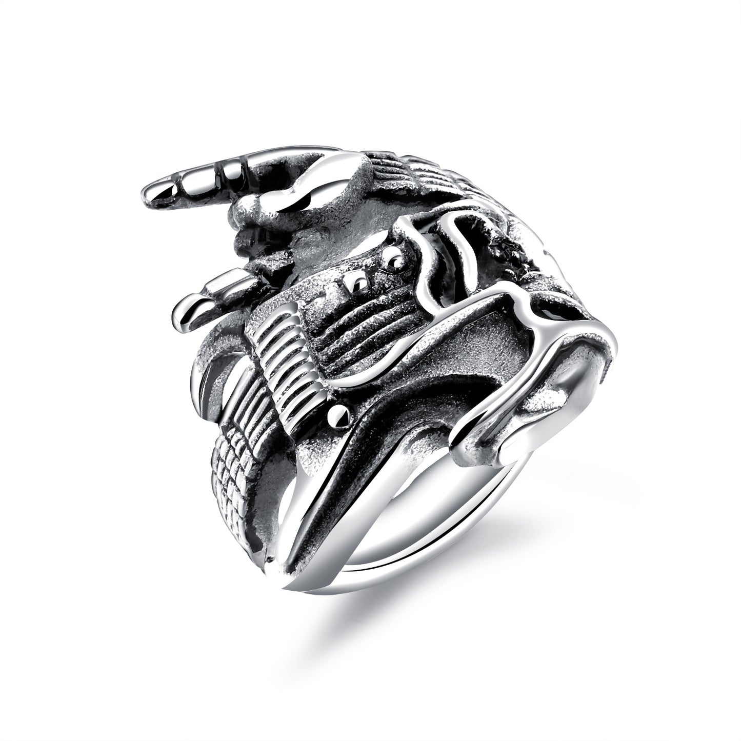 Street hip-hop trend wild punk ring