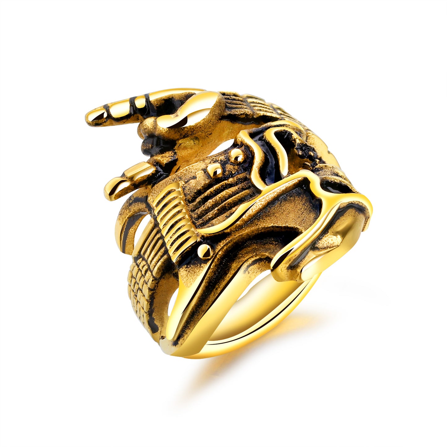 Street hip-hop trend wild punk ring