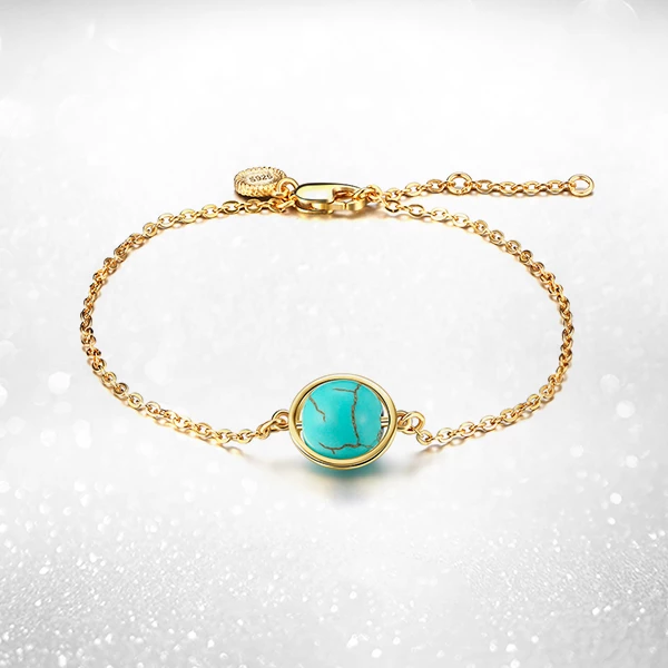 Golden Strand Turquoise Bracelet