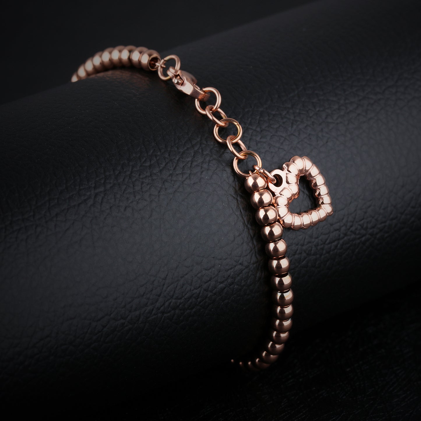 Love electroplating rose gold bracelet women