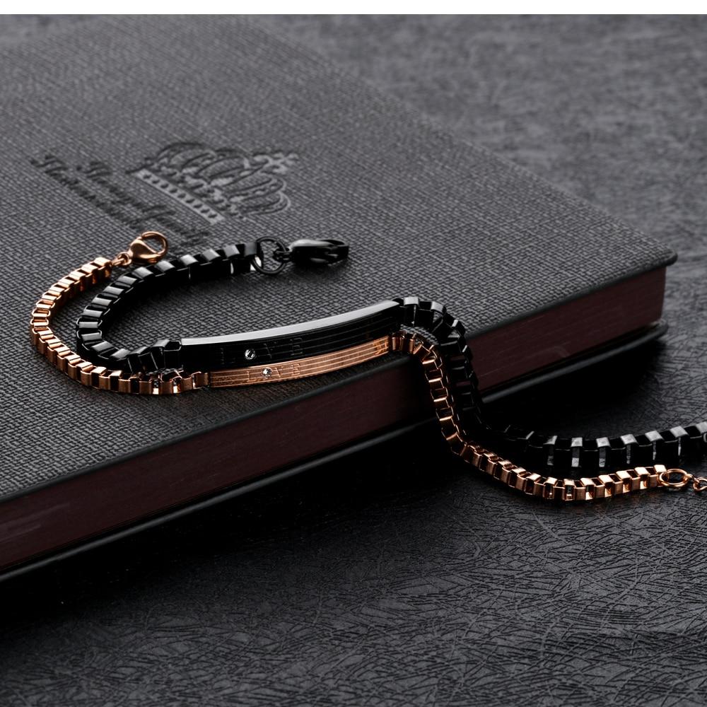 Couple Bracelet Male Female Statement Note ID Bracelets Jewelry