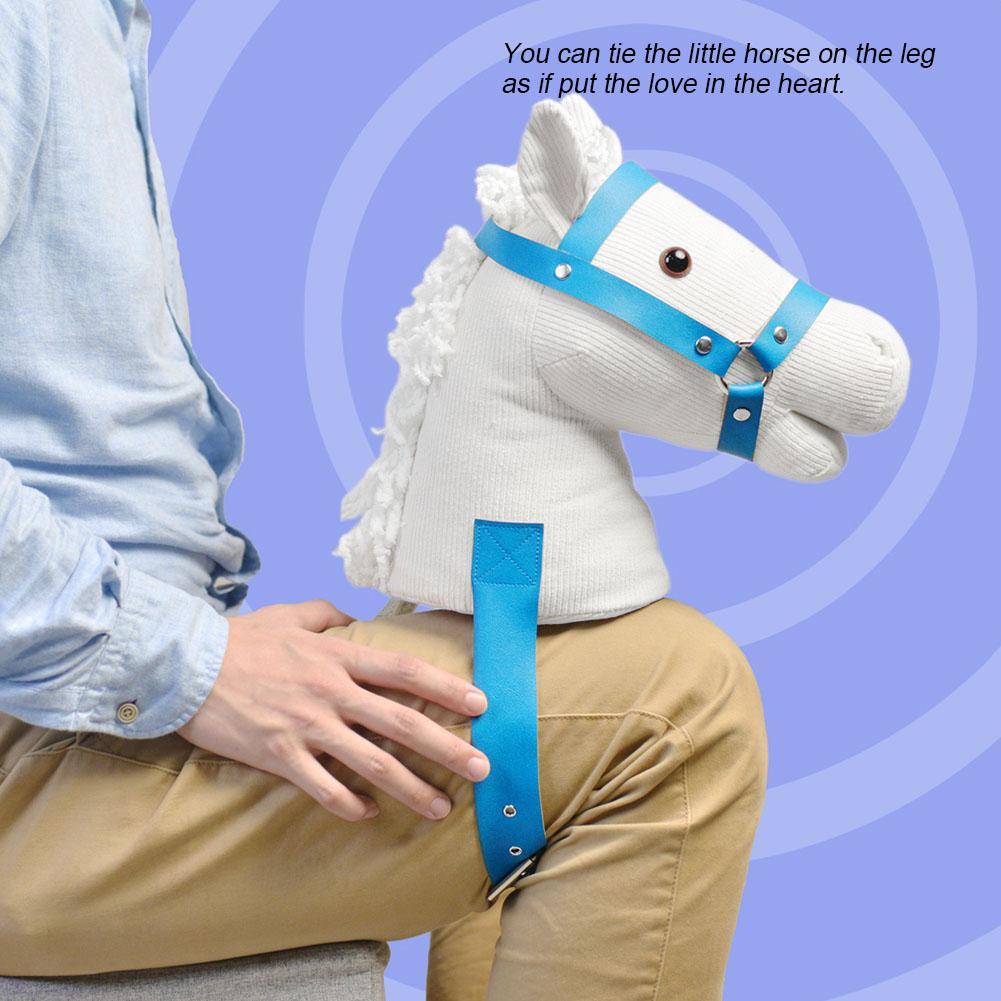 Simulation Cotton Horse 's Head with Tie Animal Clip-clop Sound