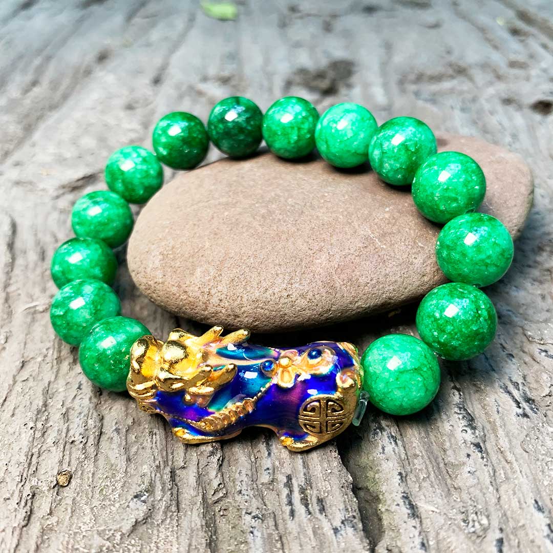 Jade Pixiu Abundance Protection Bracelet - Bracelet - Inner Wisdom Store