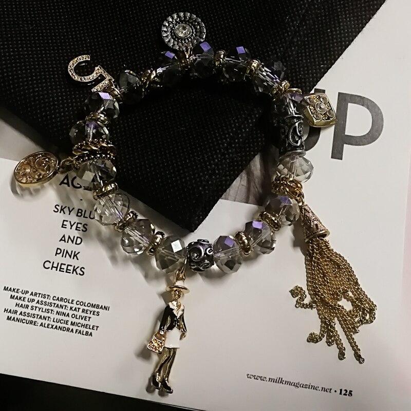 Five chain bracelet for women pearl flower bracelet jewelry