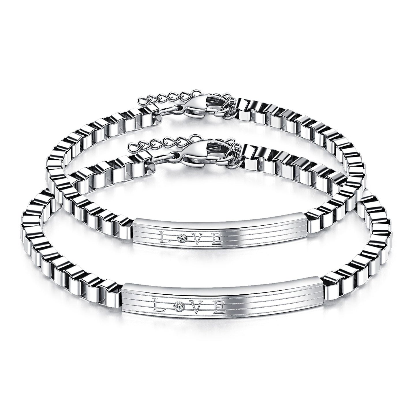 Couple Bracelet Male Female Statement Note ID Bracelets Jewelry