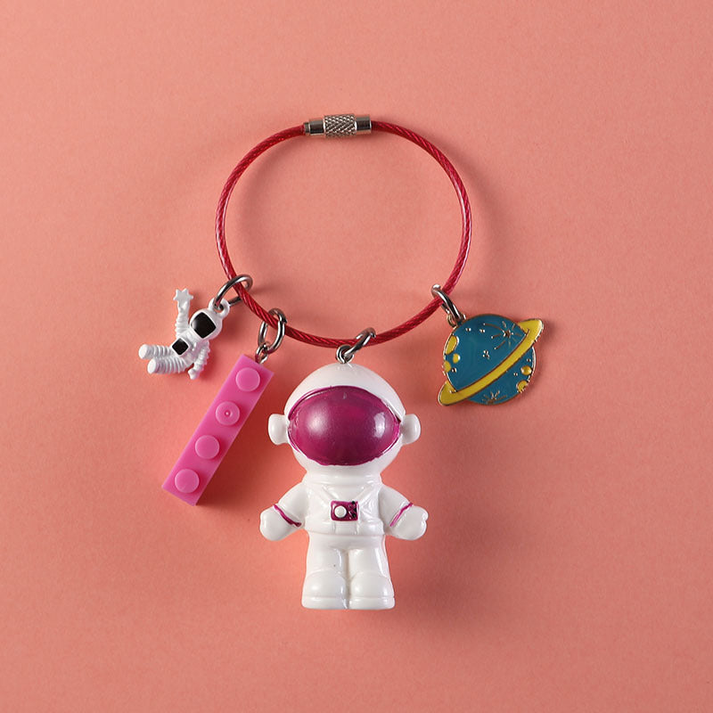 Astronaut Pendant Car Keychain Creative Small Gift Bag Pendant