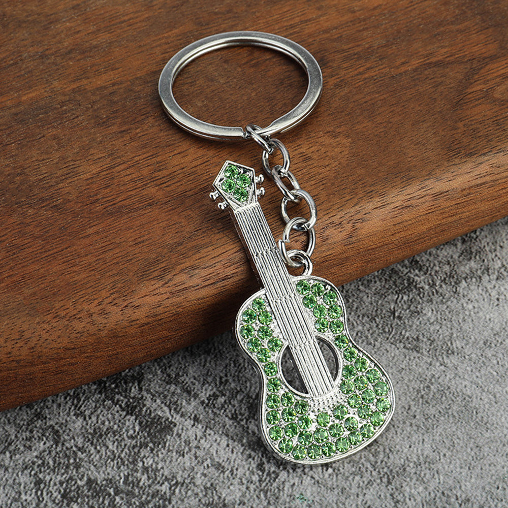 Metal Guitar Key Ring Bag Guitar Key Chain Pendant