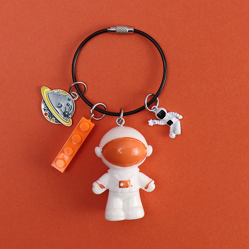 Astronaut Pendant Car Keychain Creative Small Gift Bag Pendant