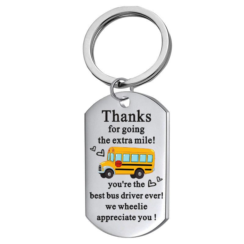 Stainless Steel Military Personality Creative Color Printing Military Bag Pendant