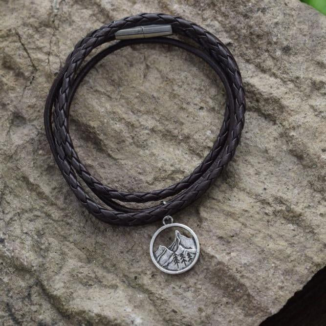 SanLan camping jewelry Outdoor Gifts Lovely  Pine Tree bracelet under the mountain hiking jewelry