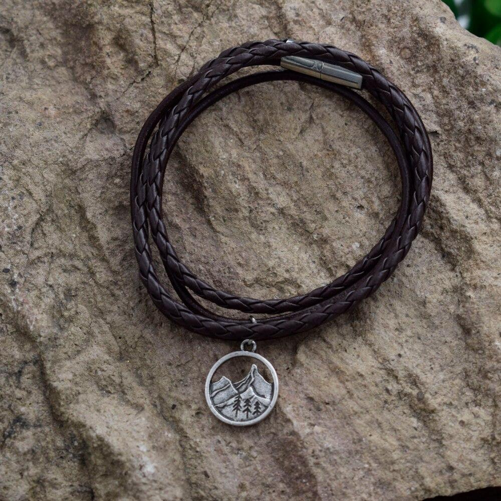 SanLan camping jewelry Outdoor Gifts Lovely  Pine Tree bracelet under the mountain hiking jewelry