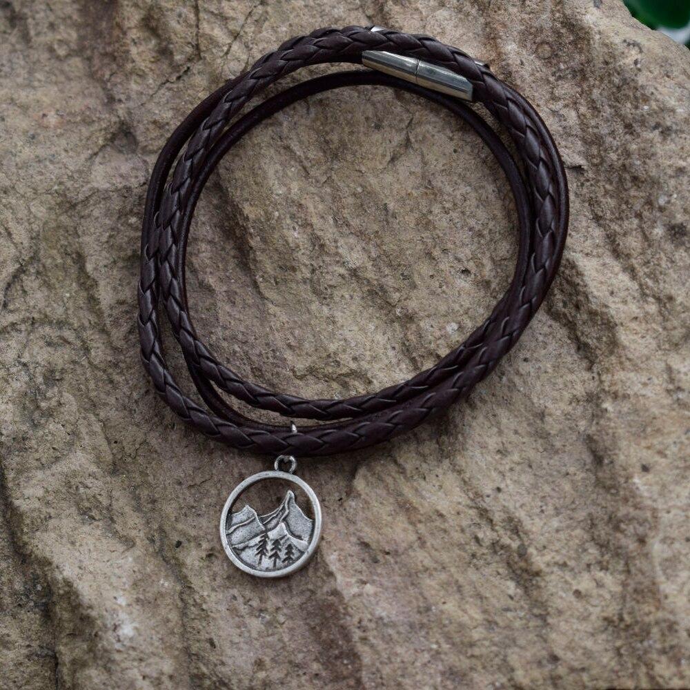 SanLan camping jewelry Outdoor Gifts Lovely  Pine Tree bracelet under the mountain hiking jewelry