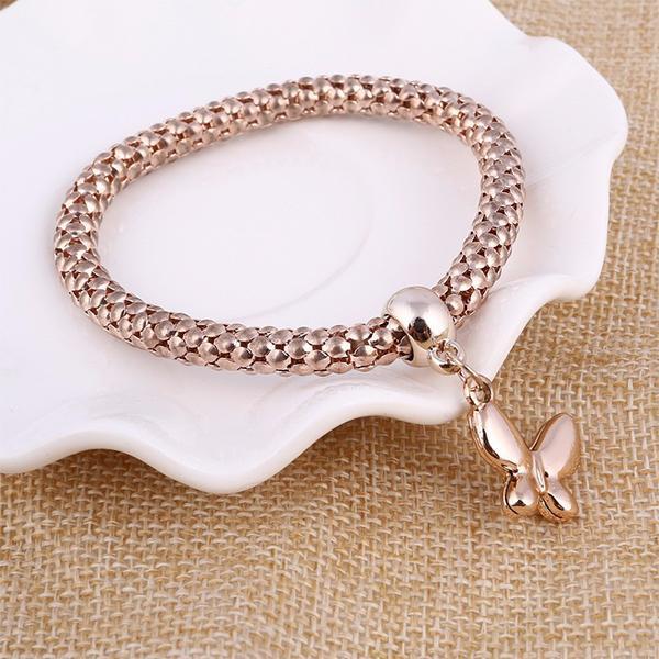 Solid Butterfly Charm Bracelet