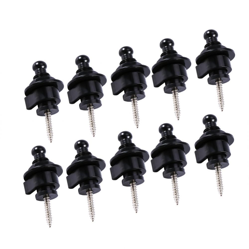 10pcs/bag Electric Guitar Metal Bass Strap Locks