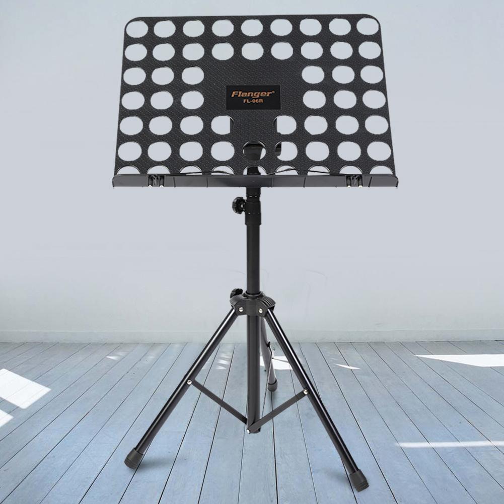 Flanger Music Book Stand Folding Musical Paper Sheet Bracket Black