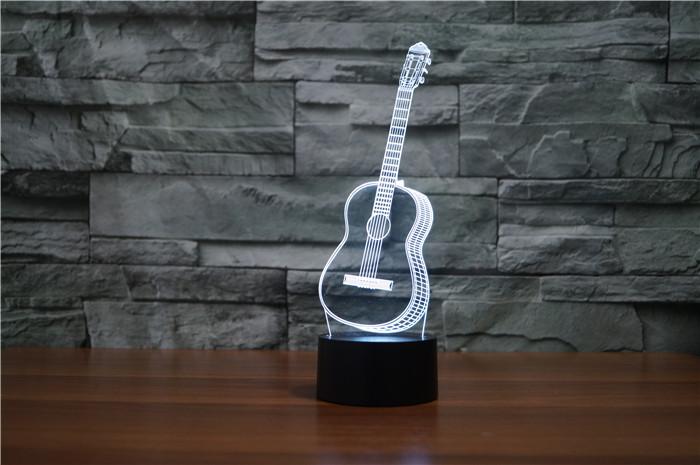 Guitar 3D Illusion Lamp - Lampeez