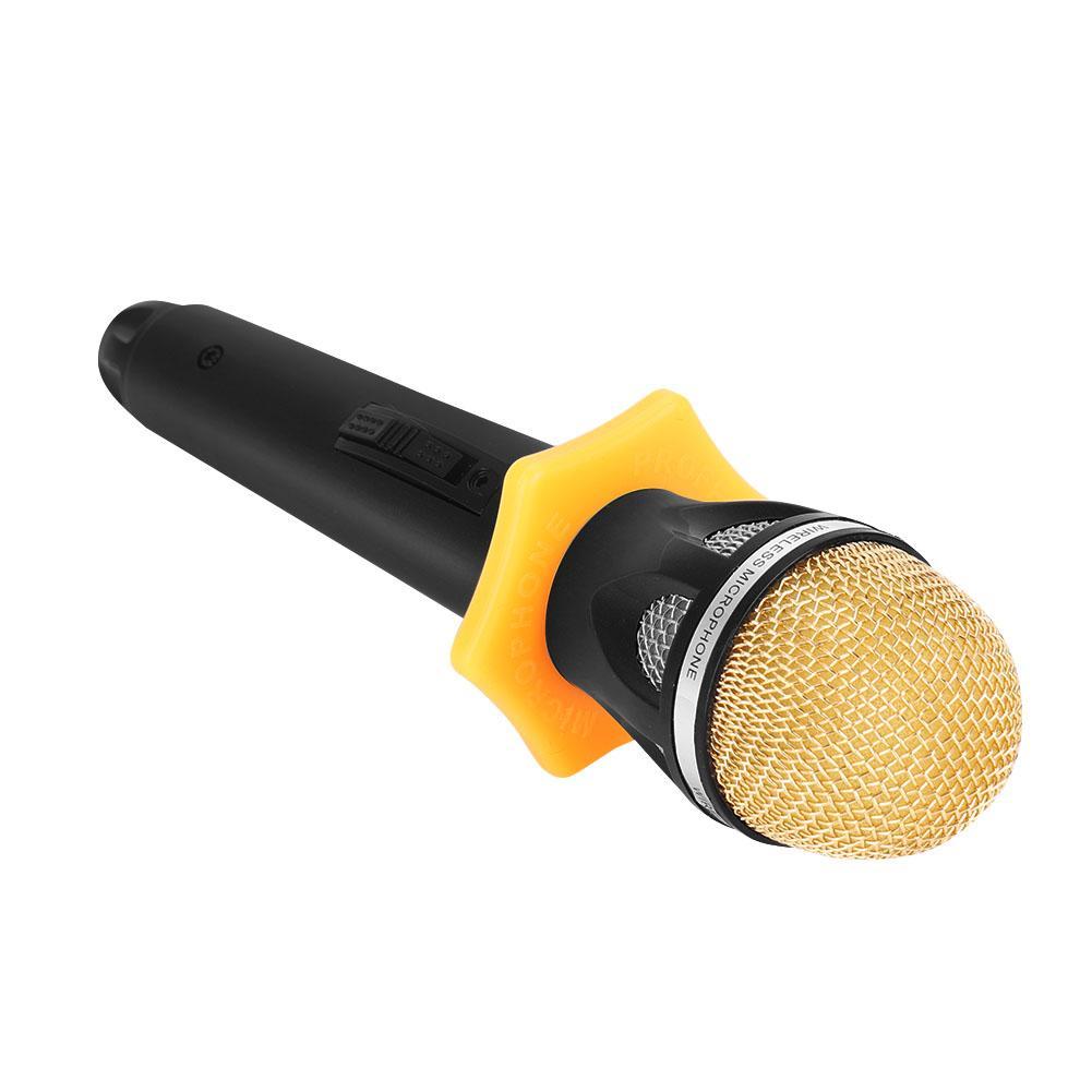 Portable Handheld Wireless Microphone System with Receptor Audio Cable USB Charging