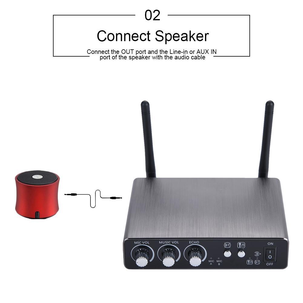 Dual Wireless Bluetooth Karaoke Handheld Microphone Various Frequency with Receiver Box