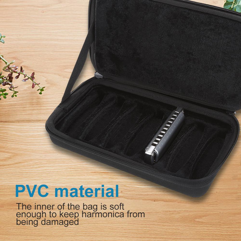 10 Holes Harmonica Carrying Case