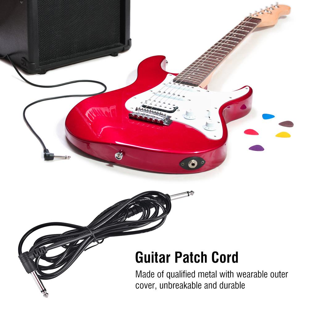 Right Angle Patch Cord Amplifier Cable Wire for Electric Guitar Bass