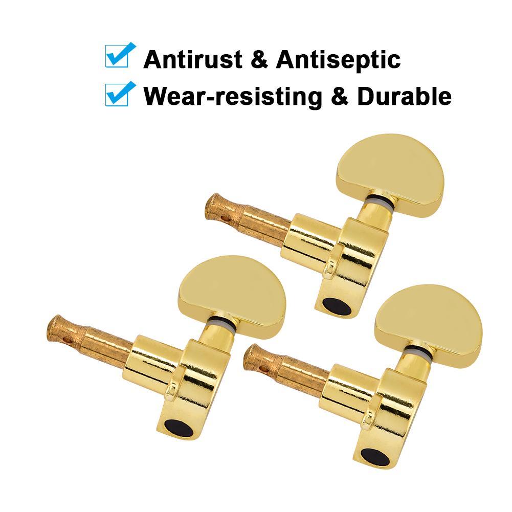 Guitar Tuning Pegs Locking Tuners Zinc Alloy Machine Heads for Guitar Gold