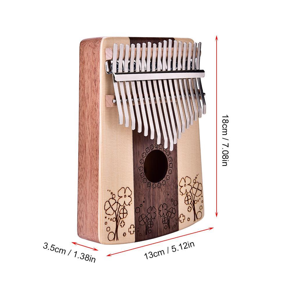 Rosewood 17 Key Kalimab Thumb Paino