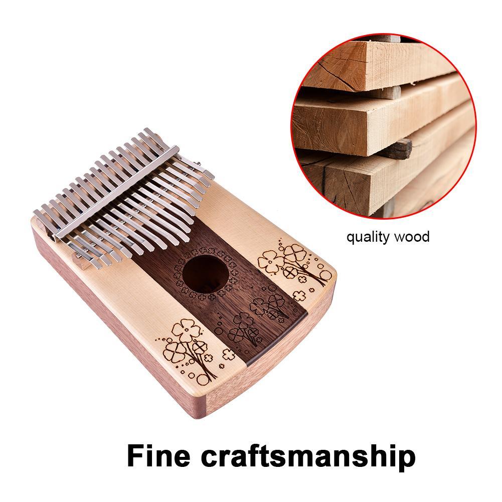 Rosewood 17 Key Kalimab Thumb Paino