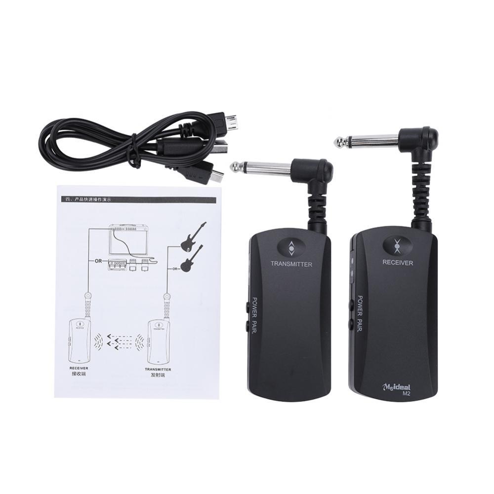 Electric Guitar Wireless Audio Connector Receiver Transmitter Set