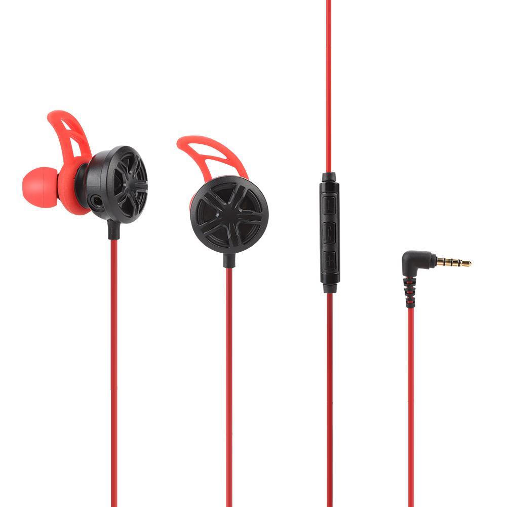 Wired In-ear Gaming Earphone Noise Cancelling Headset with Detachable Mic Microphone