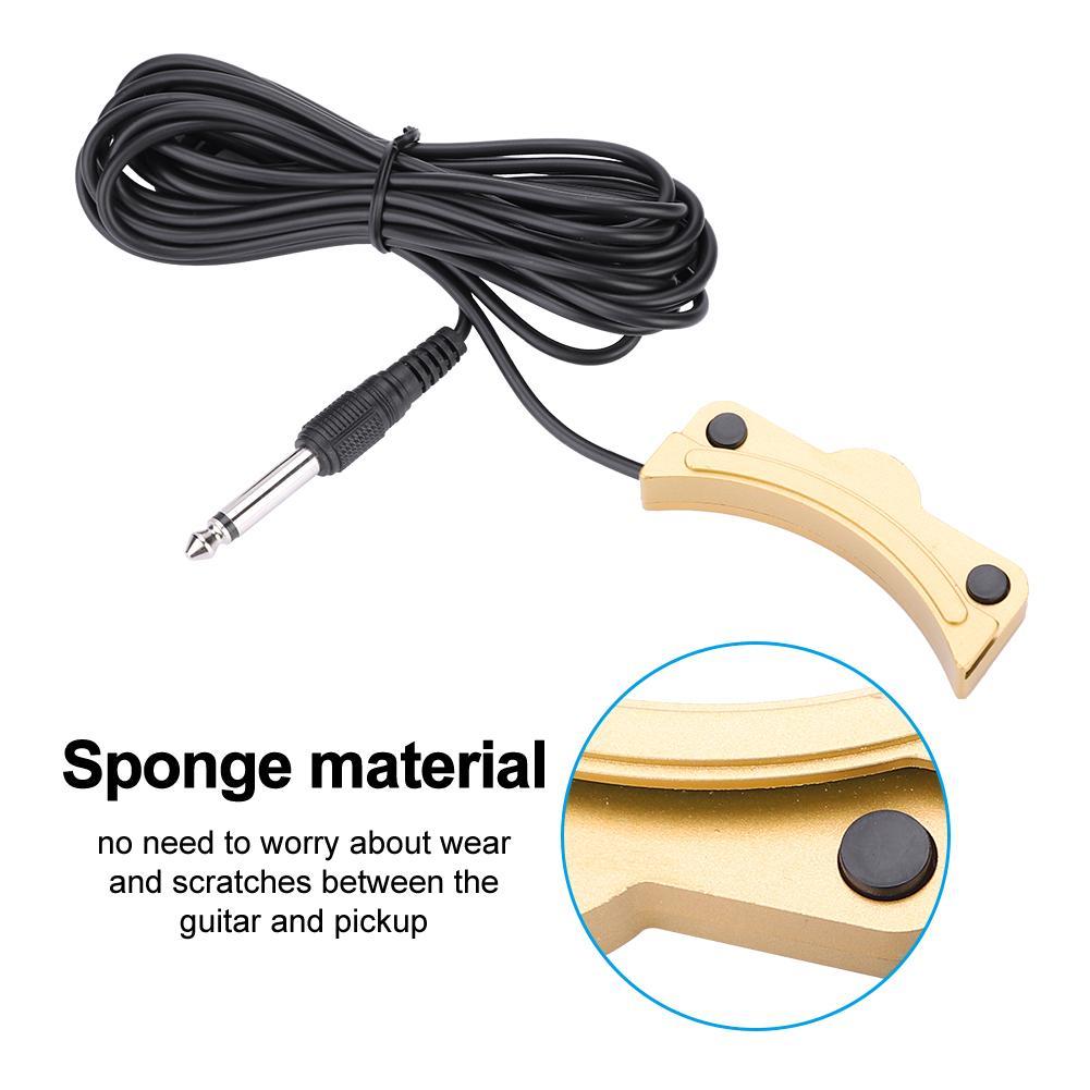 High Fidelity Low Noise Soundhole Sound Pickup Cable for Folk Guitar