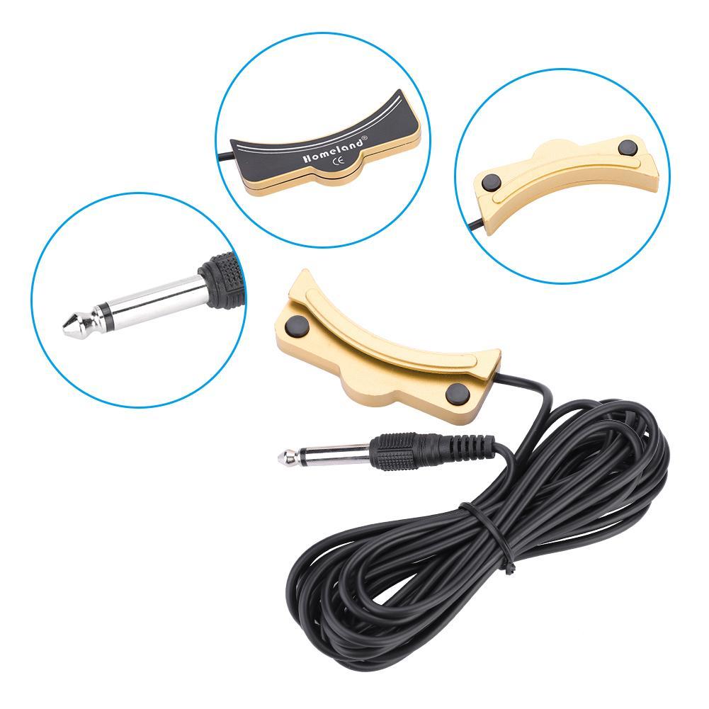 High Fidelity Low Noise Soundhole Sound Pickup Cable for Folk Guitar