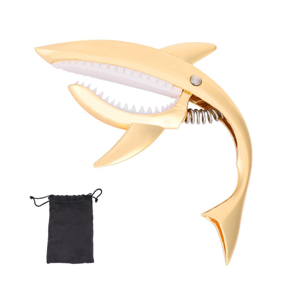 Zinc Alloy Shark Design Guitar Capo Quick Change Clamp