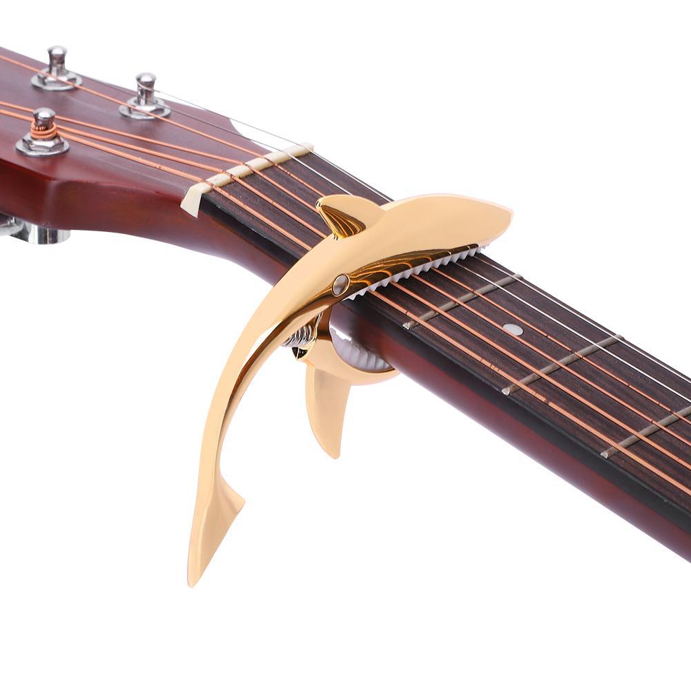 Zinc Alloy Shark Design Guitar Capo Quick Change Clamp