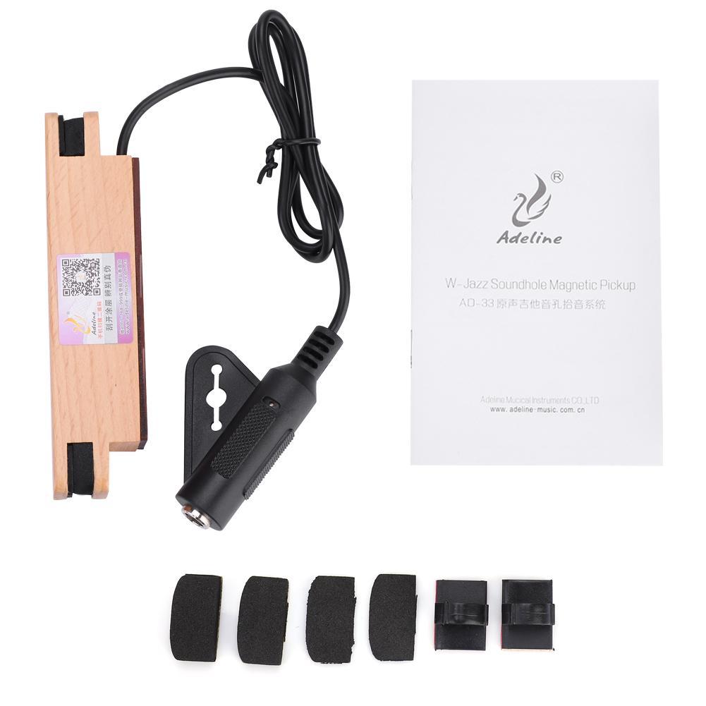AD-33 Beech Magnetic Soundhole Pickup for Guitar Musical Instrument Accessory Kit